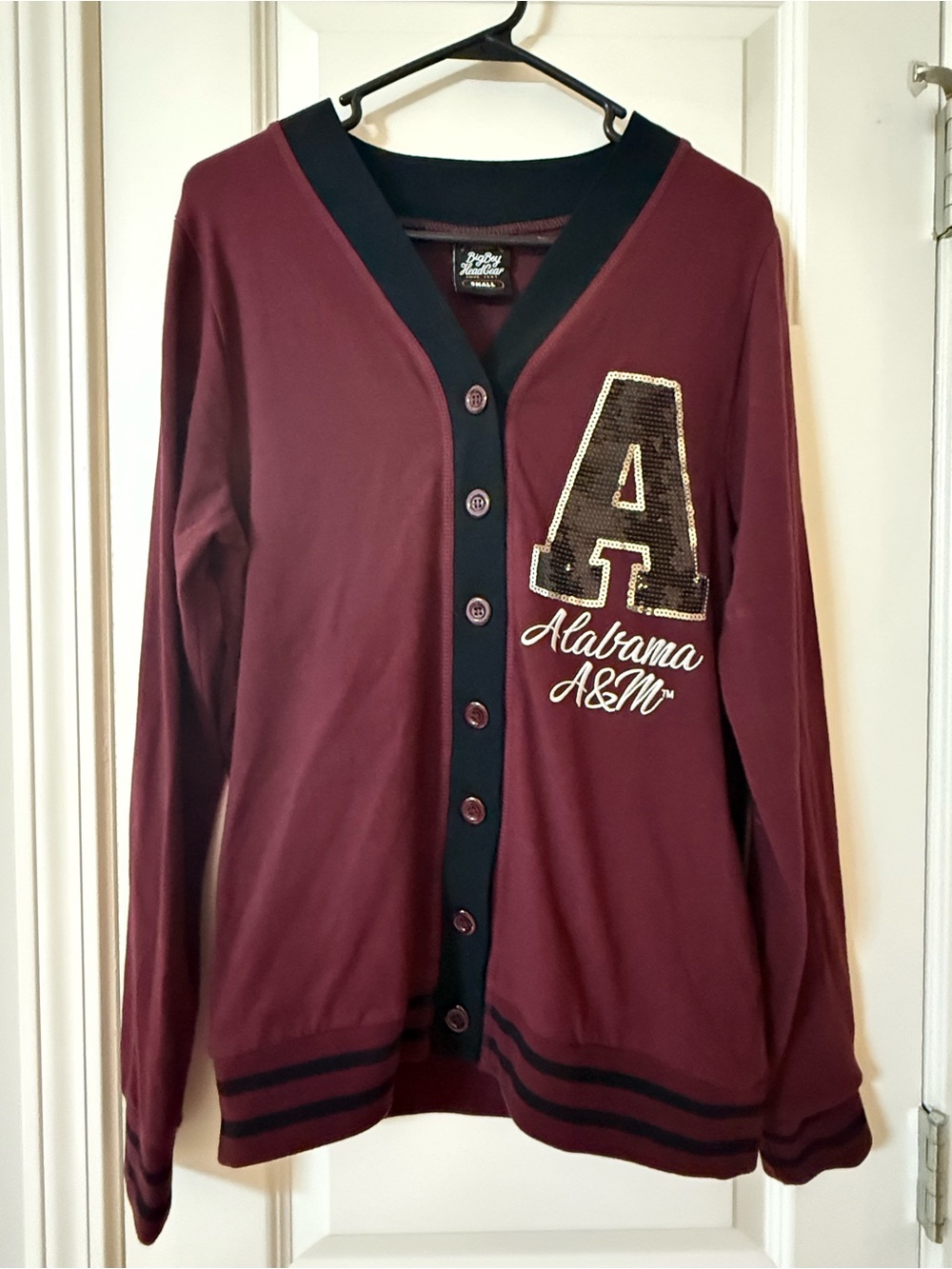 Big Boy Headgear Alabama A&M University Bulldogs Women's Cardigan - Size Small